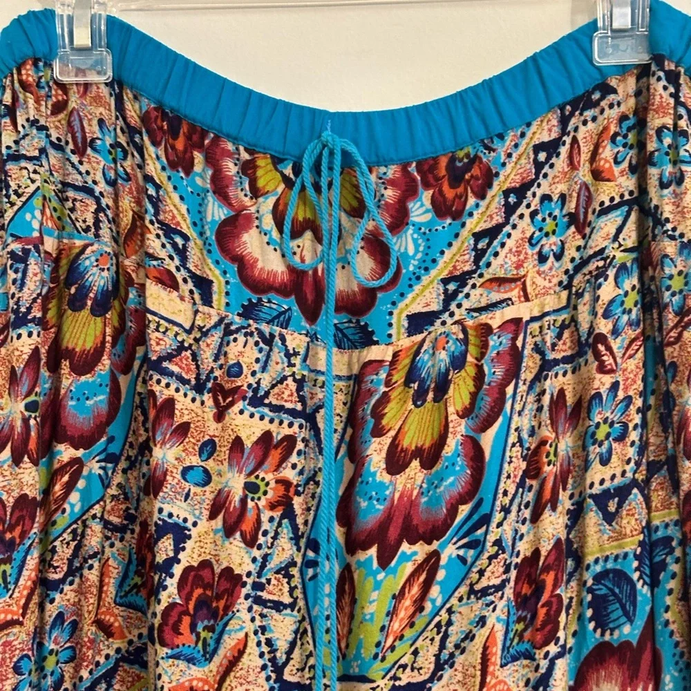 Angie  Bohemian Maxi Skirt Tagged a Med but fits a Lrg-XL See Measurements - Picture 4 of 6